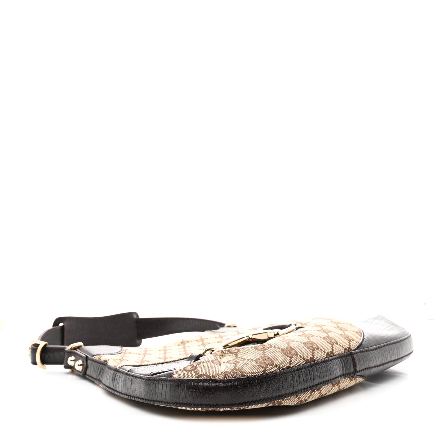 Gucci Monogram Hasler Hobo Dark Brown 3 of 10