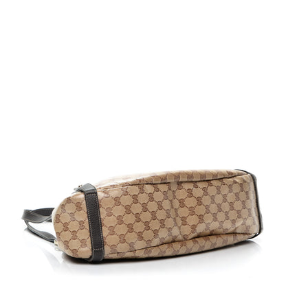 Gucci Crystal Monogram Medium Abbey Shoulder Bag Dark Brown 4 of 7