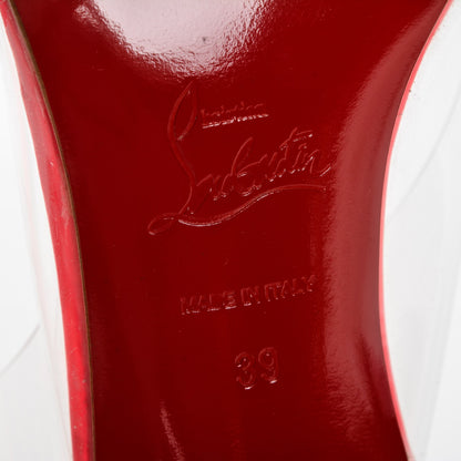 Christian Louboutin Patent PVC Un Bout Slingbacks 39 Hot Pink 6 of 7