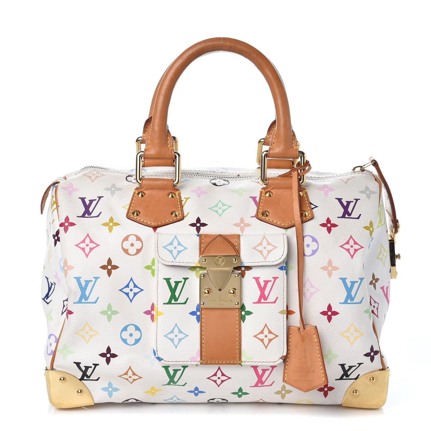 Monogram Multicolor Speedy 30 White