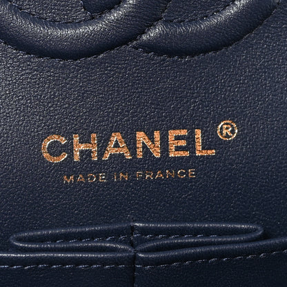 Chanel Printed Denim Quilted Small Double Flap Blue 6 of 11