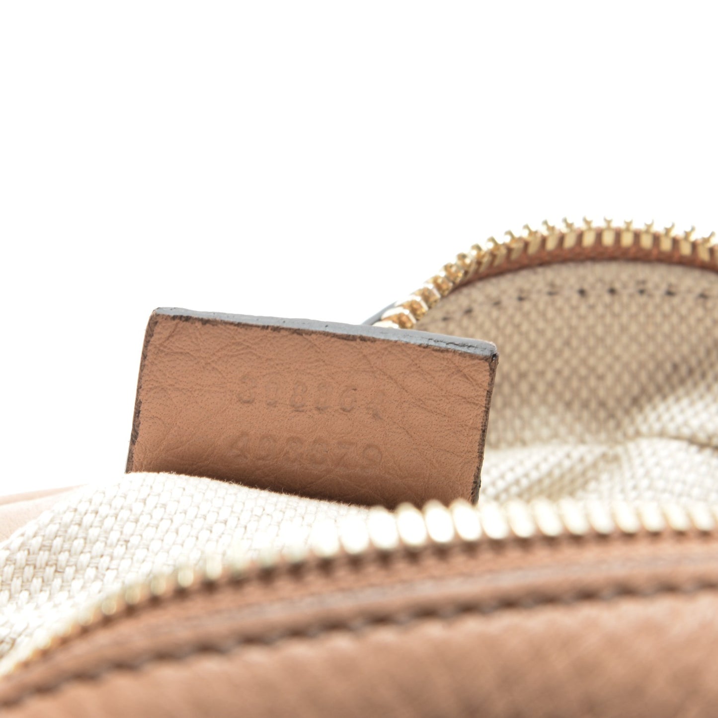 Pebbled Calfskin Small Soho Disco Bag Rose Beige