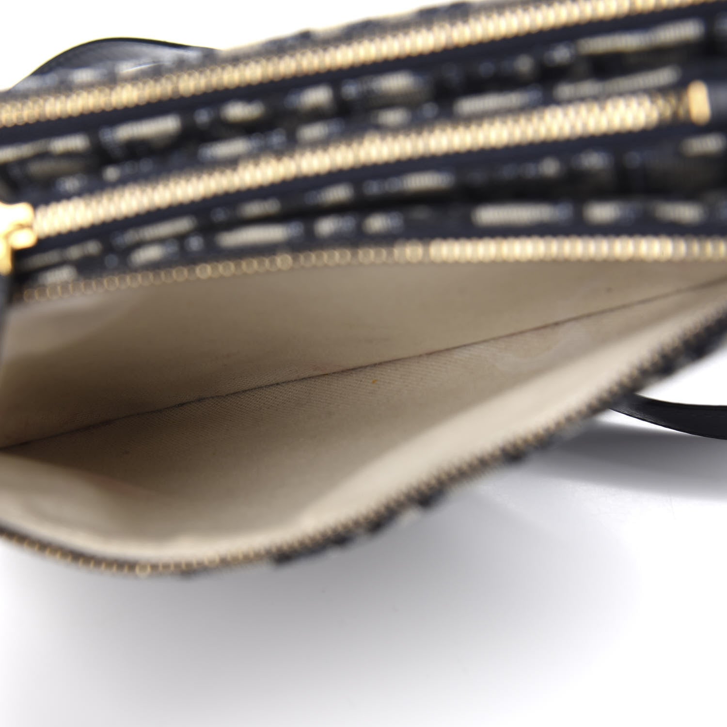 Christian Dior Oblique Saddle Pouch With Strap Navy Blue 8 of 10