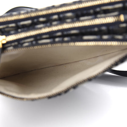 Christian Dior Oblique Saddle Pouch With Strap Navy Blue 8 of 10