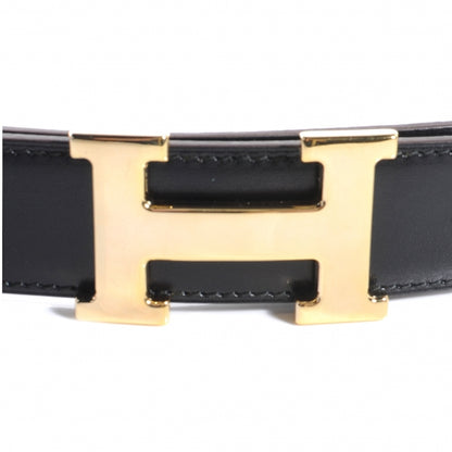 Hermes Box Clemence Reversible 32mm H Belt 100 Black 3 of 6