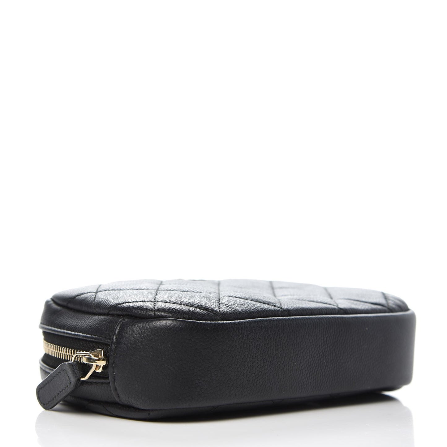 Caviar Small Curvy Pouch Black