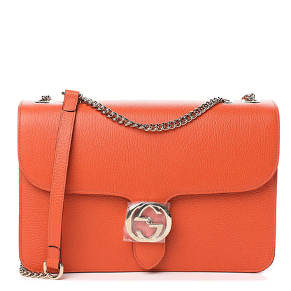 Gucci Dollar Calfskin Interlocking G Shoulder Bag Sun Orange 1 of 10