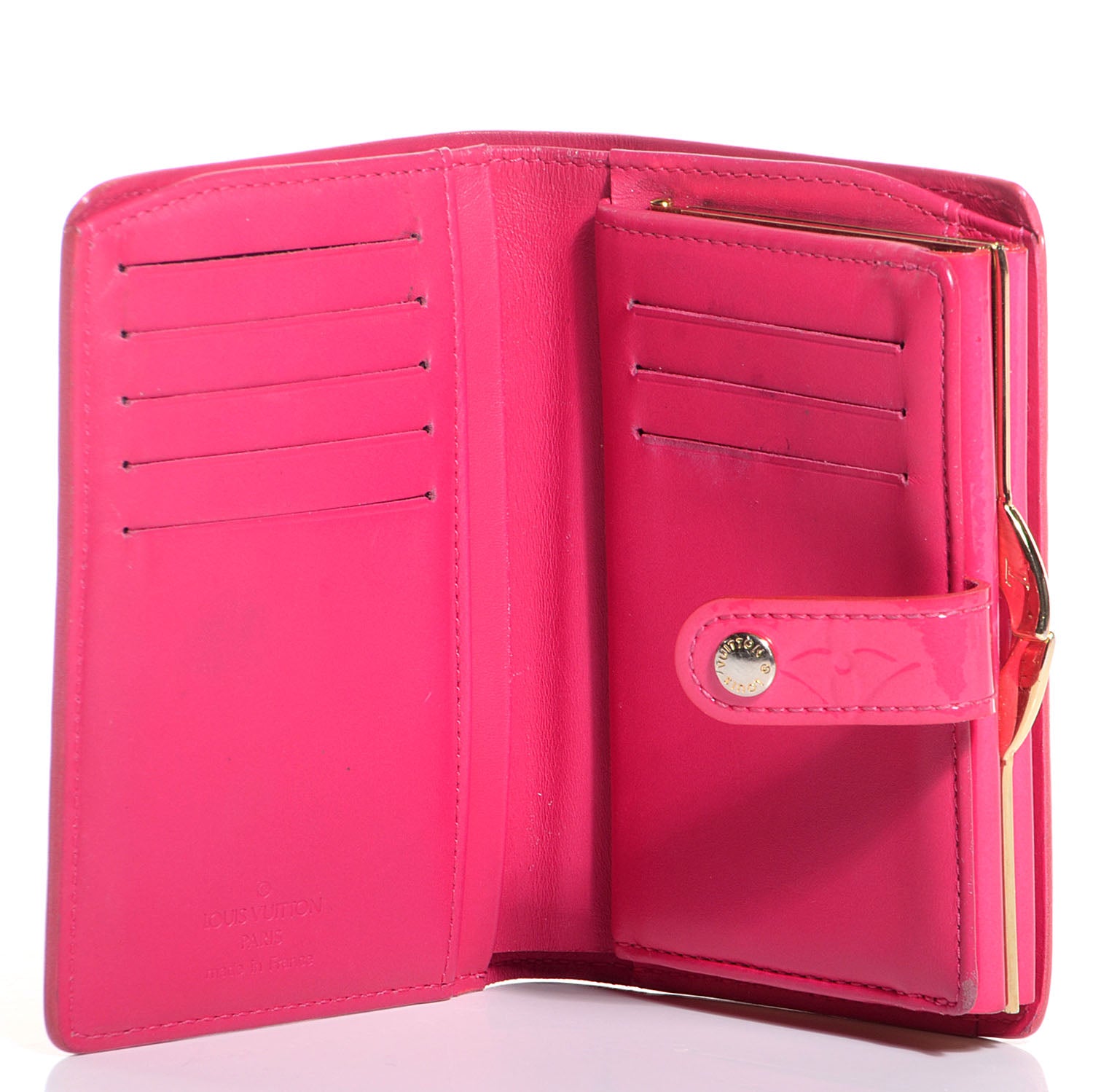 Louis Vuitton Vernis French Purse Wallet Rose Pop 4 of 6