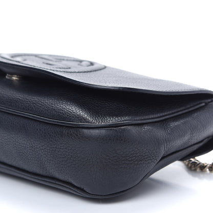 Gucci Pebbled Calfskin Medium Soho Flap Crossbody Black 8 of 8