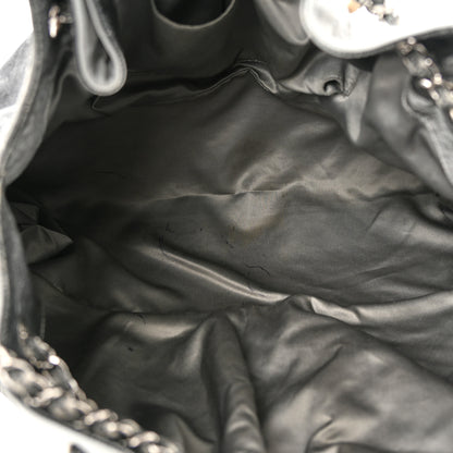 Chanel Vinyl Quilted Melrose Degrade Tote Black 5 of 11