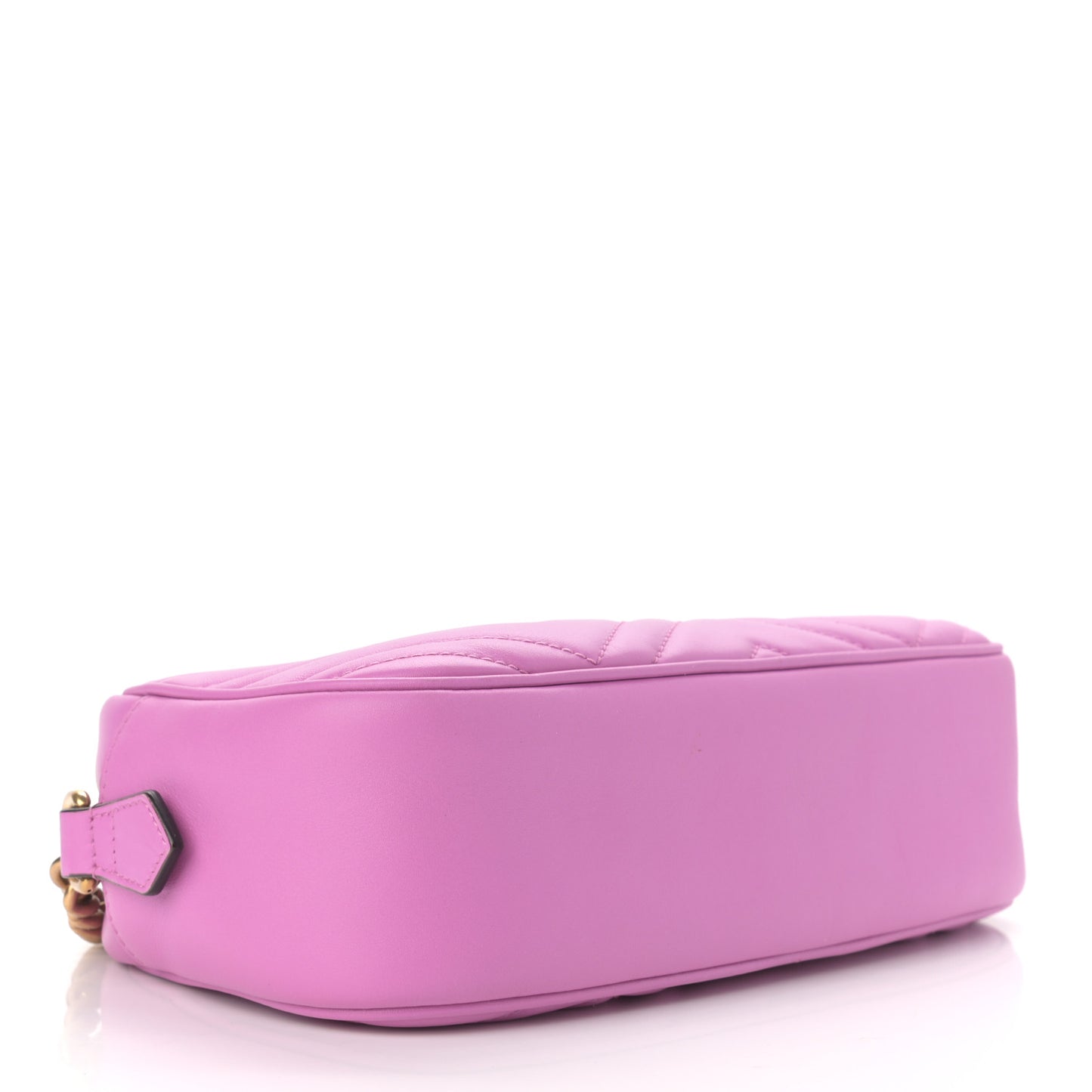 Calfskin Matelasse Small GG Marmont Chain Shoulder Bag Candy Mousse