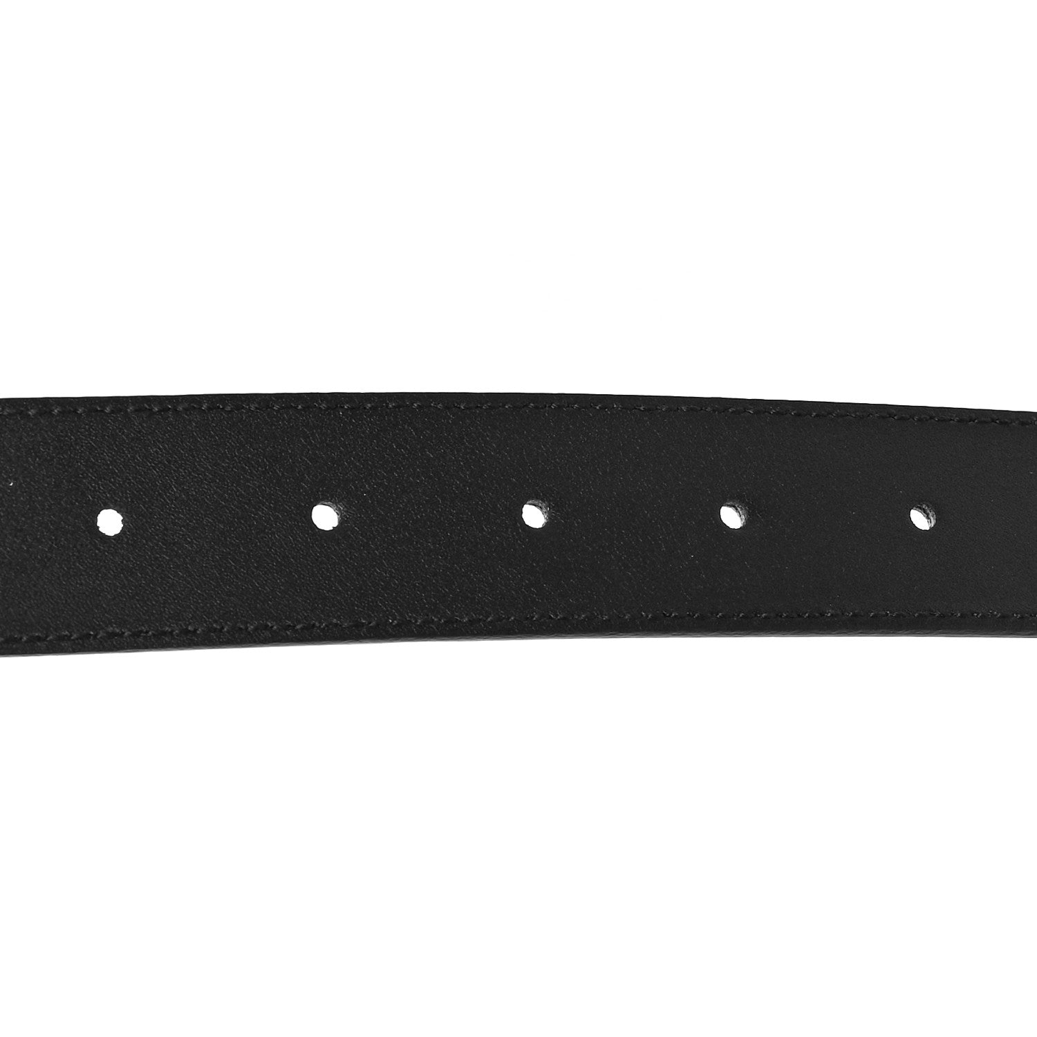 Gucci Azalea Calfskin Enamel Monochrome Double G 30mm Belt 90 36 Black 4 of 6