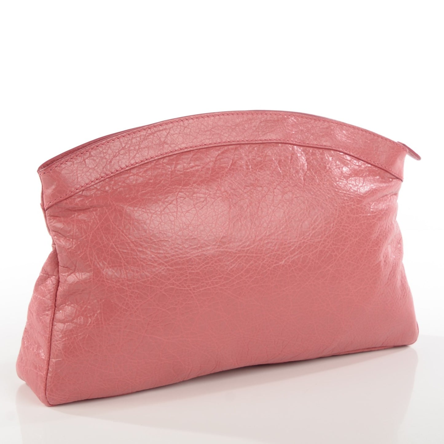 Agneau Giant 12 Gold Hardware Premier Clutch Rose Bonbon