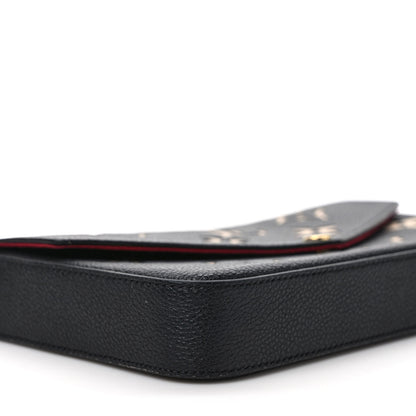 Louis Vuitton Empreinte Monogram Giant Felicie Pochette Black Beige 8 of 9