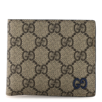 Gucci GG Supreme Monogram Bi-Fold Wallet Beige Ebony Royale 1 of 7