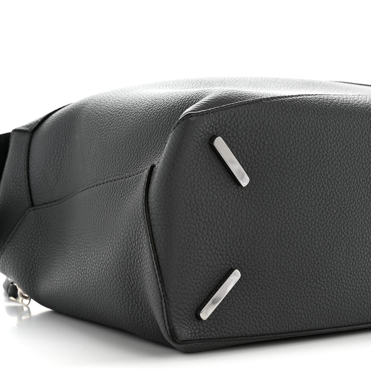 Grained Calfskin Large Puzzle Edge Bag Anthracite