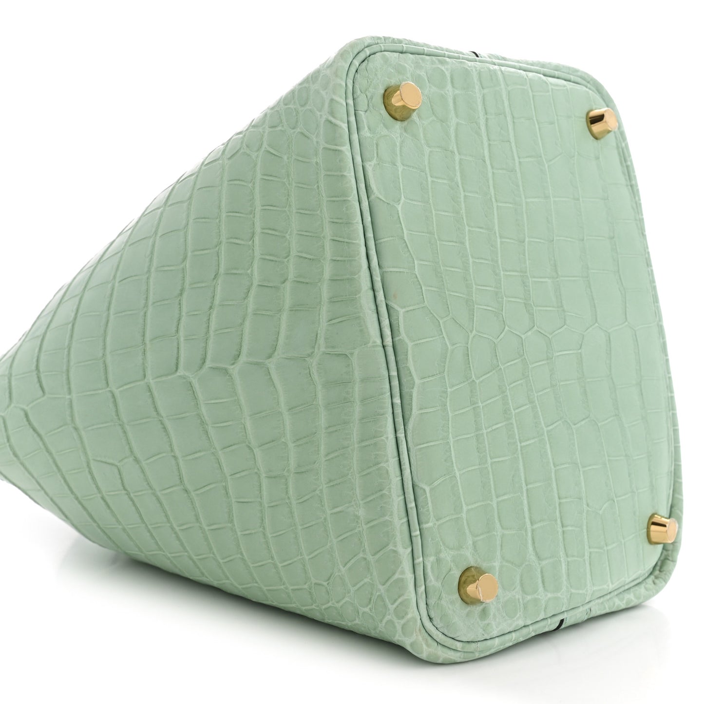 Matte Alligator Picotin Lock 18 Vert D Eau Vert D'Eau