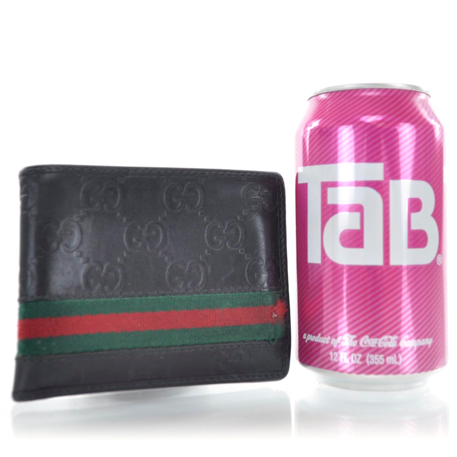 Gucci Mens Guccissima Web Bi-Fold Wallet Black 2 of 7