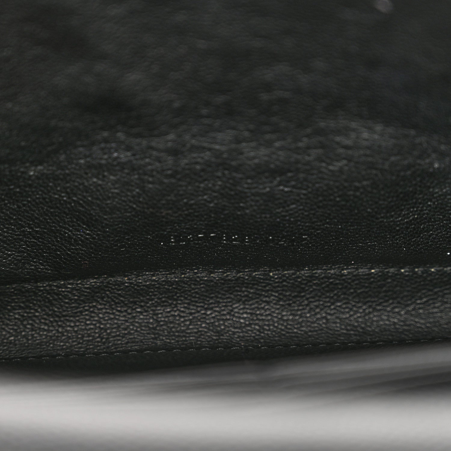 Saint Laurent Grain De Poudre Matelasse Chevron Monogram Chain Wallet Black 7 of 13