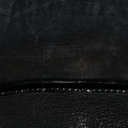 Fendi Nappa Patent Large B Bag Black 20 of 28
