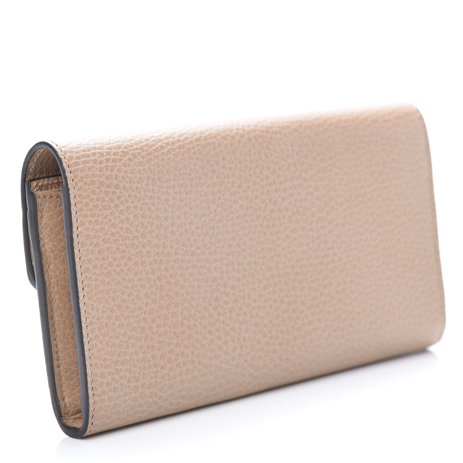 Gucci Dollar Calfskin Interlocking G Continental Wallet Camelia 3 of 7