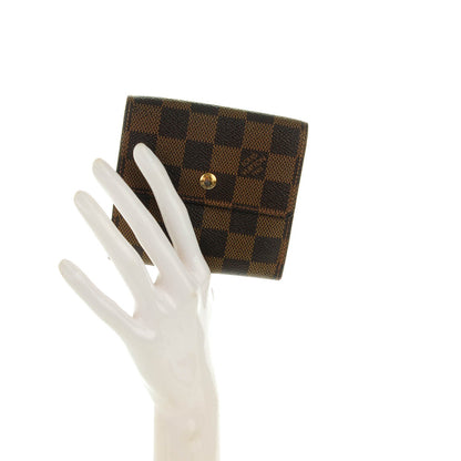 Louis Vuitton Damier Ebene Elise Wallet 2 of 7