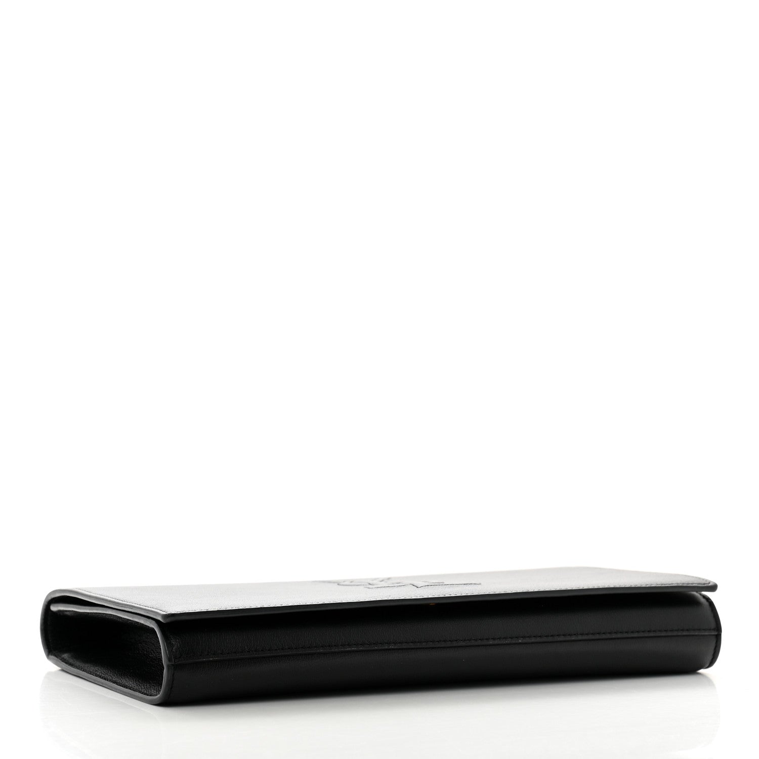 Saint Laurent Calfskin Monogram Large Belle De Jour Clutch Black 4 of 8