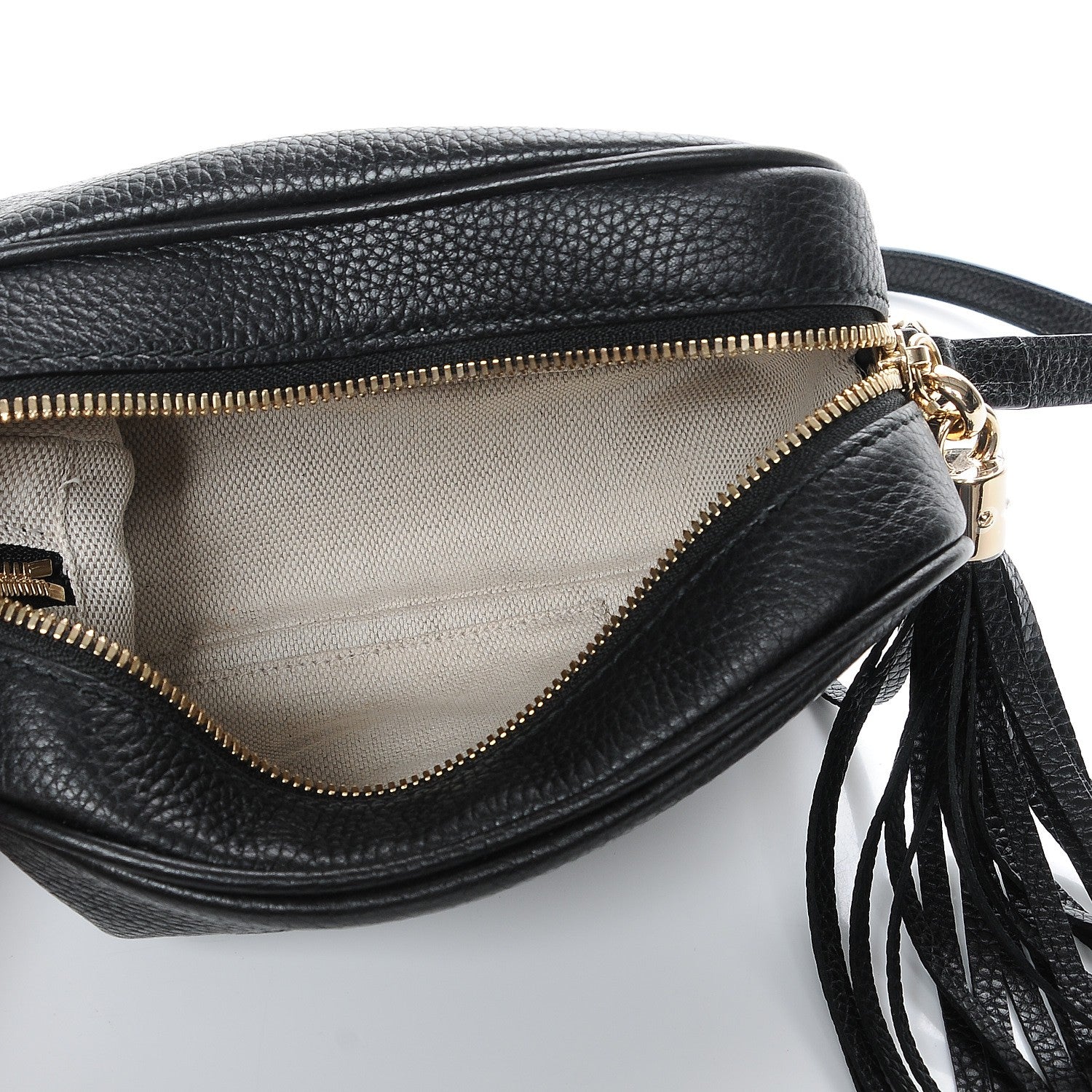 Gucci Pebbled Calfskin Small Soho Disco Bag Black 5 of 7