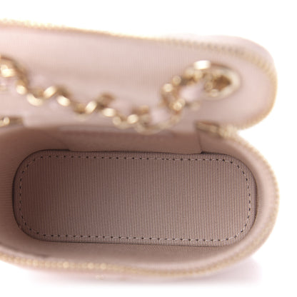 Chanel Caviar Quilted Small Vertical Coco Beauty Vanity Case With Chain Light Pink 5 of 11