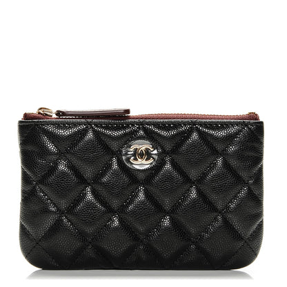 Chanel Caviar Quilted Small Cosmetic Case Black 1 of 7