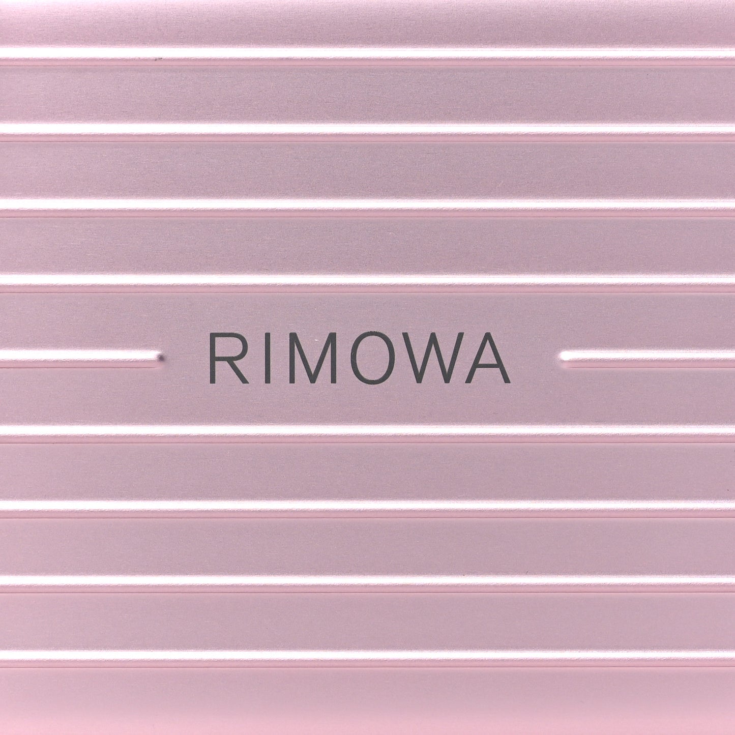 X RIMOWA Aluminum Personal Clutch On Strap Rose