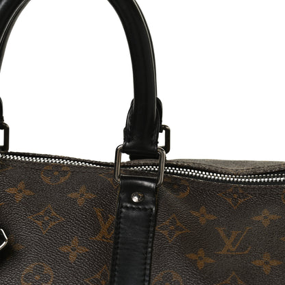 Louis Vuitton Monogram Macassar Keepall Bandouliere 45 14 of 17