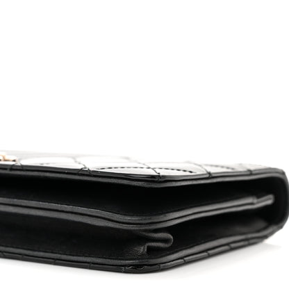 Chanel Patent Quilted Coco Boy Wallet On Chain WOC Black 11 of 12
