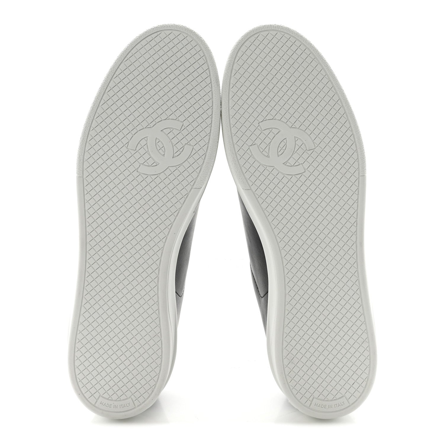Chanel Calfskin CC Uniform Womens Sneakers 40 Black 6 of 9