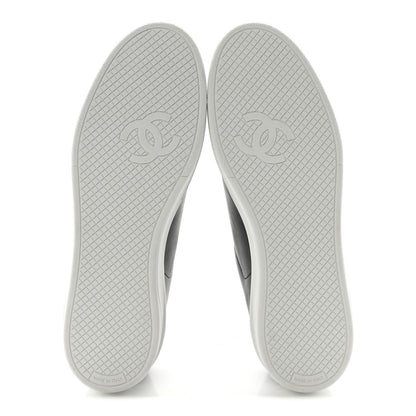 Chanel Calfskin CC Uniform Womens Sneakers 40 Black 6 of 9