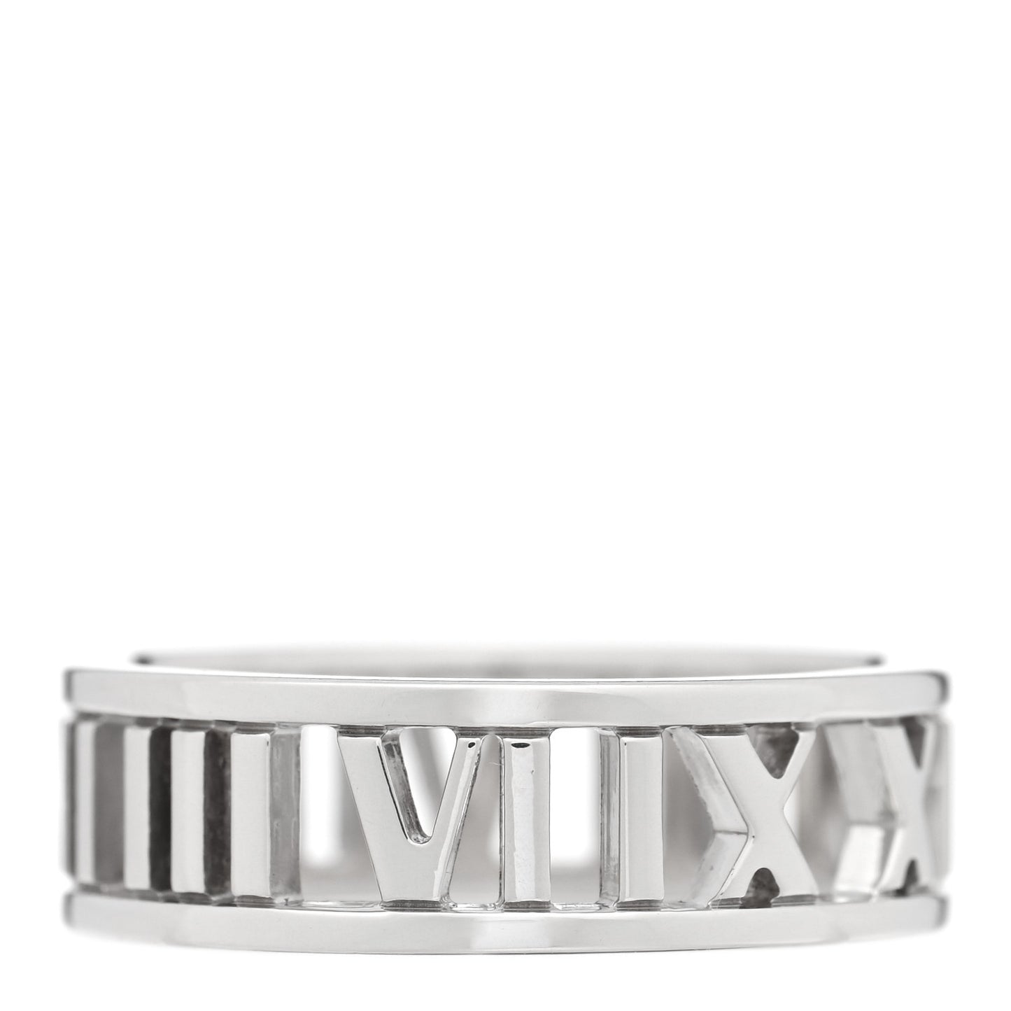 Sterling Silver Wide Atlas Open Ring 60 9.25