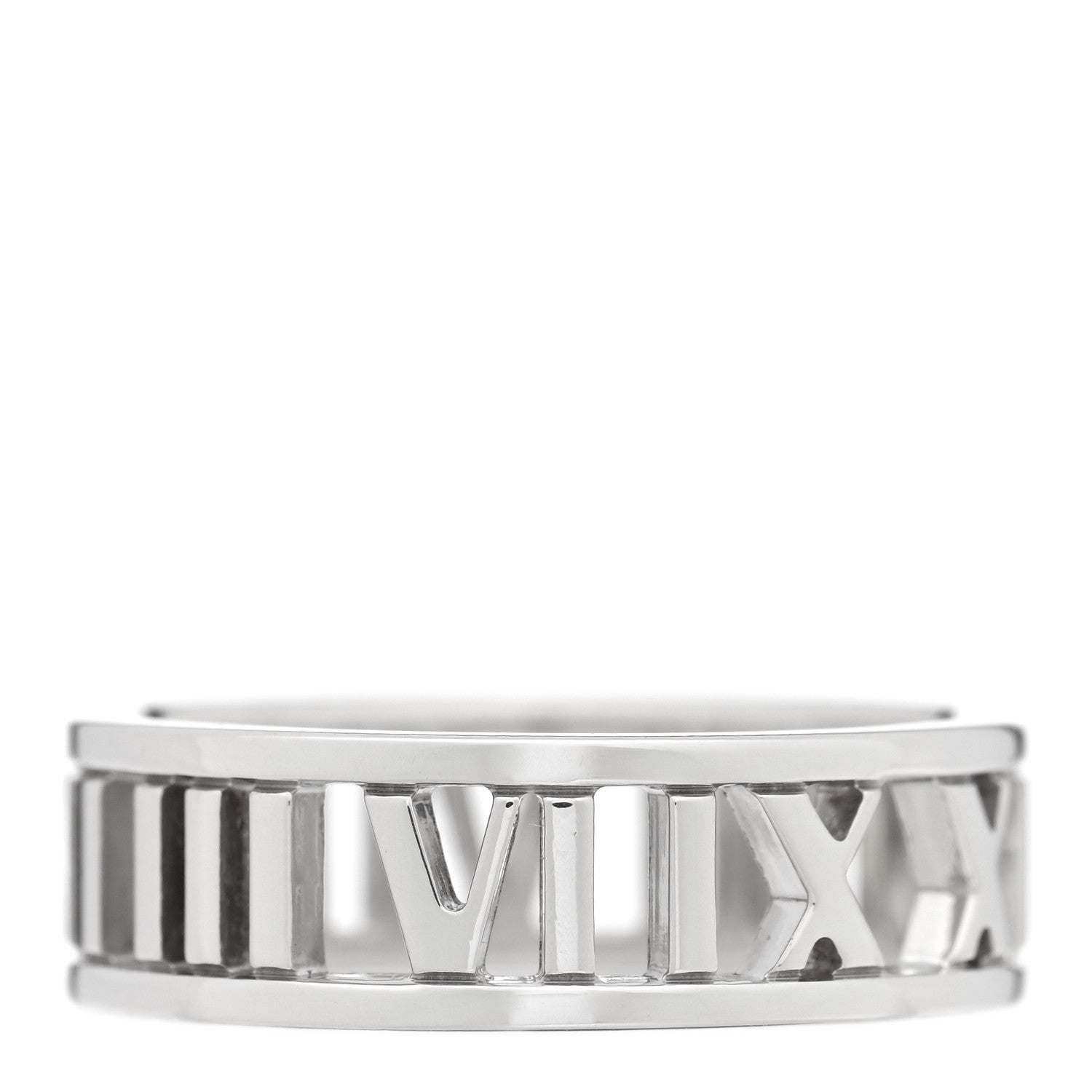 Tiffany Sterling Silver Wide Atlas Open Ring 60 9.25 3 of 4