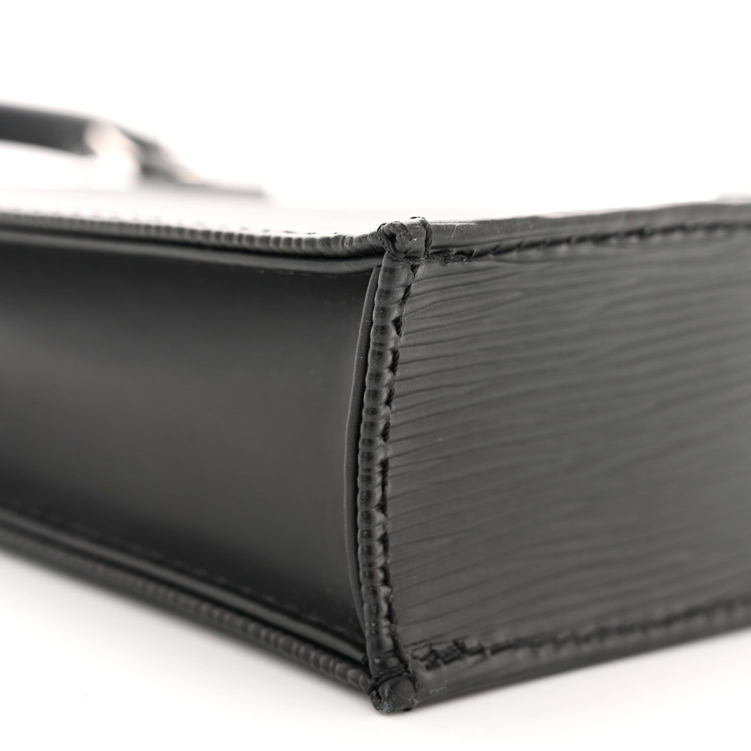 Louis Vuitton Epi Petit Sac Plat Black 8 of 10