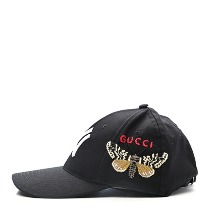 Gucci X MLB Cotton NY Yankees Baseball Hat 57-61 Black 4 of 11