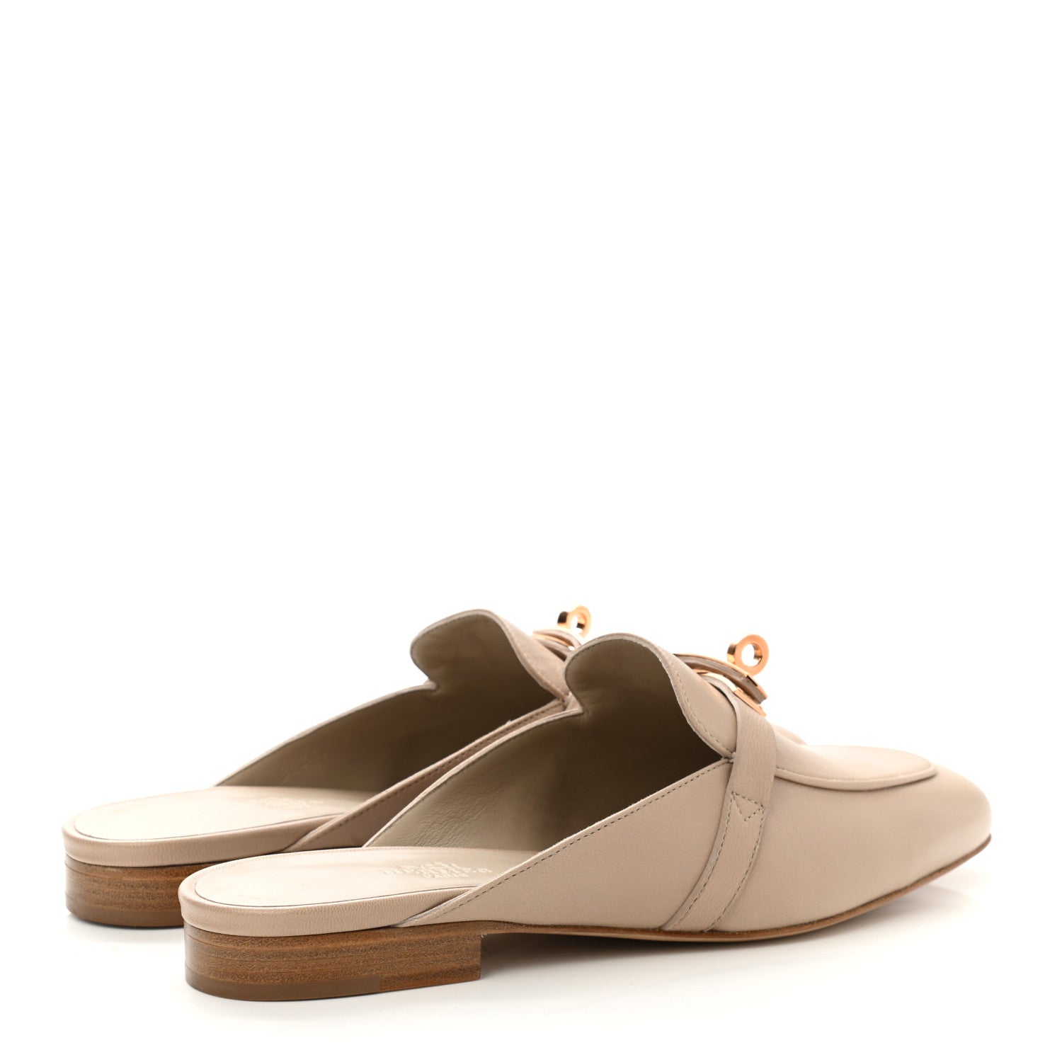 Hermes Goatskin Oz Mules 37 Blanc Gomme 5 of 8