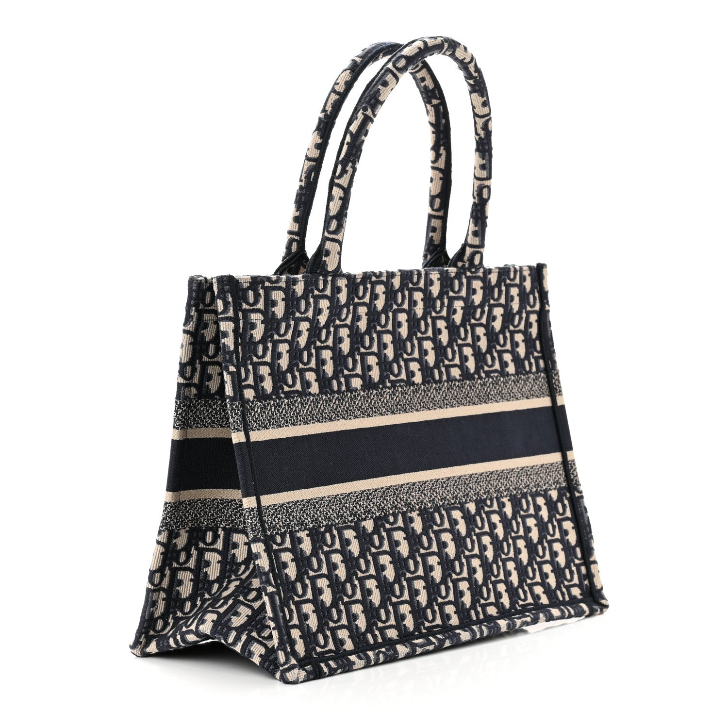 Christian Dior CHRISTIAN DIOR Oblique Medium Book Tote Blue Multicolor 4 of 9