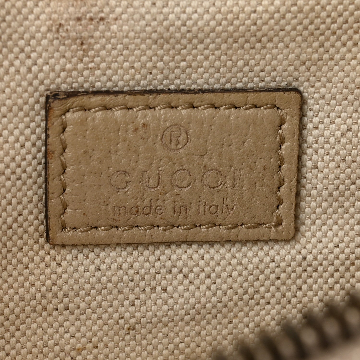 Gucci GG Supreme Monogram Textured Calfskin Web Retro Interlocking G Belt Bag Beige Mystic White Oatmeal 5 of 12