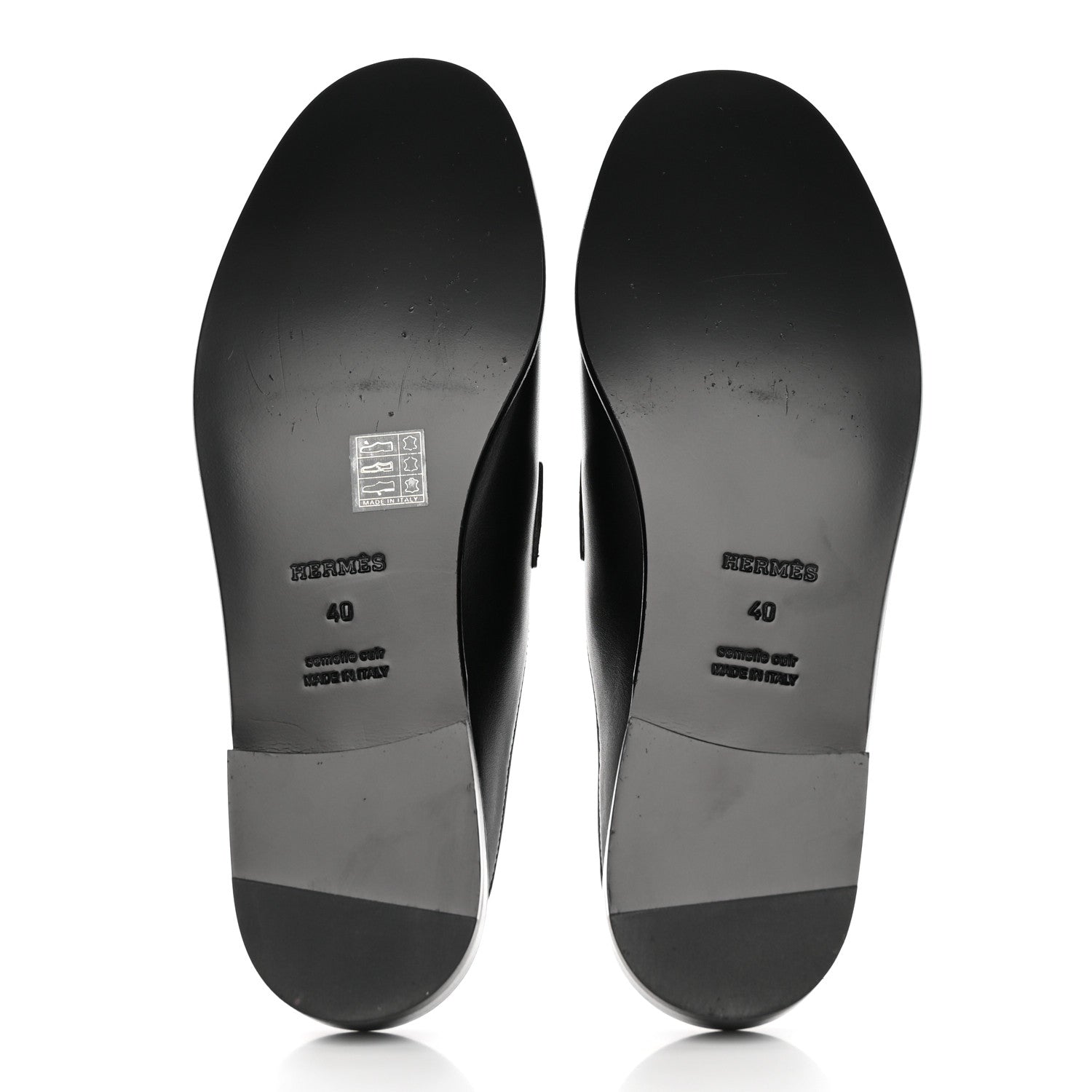 Hermes Calfskin Iota Mules 40 Black 5 of 14