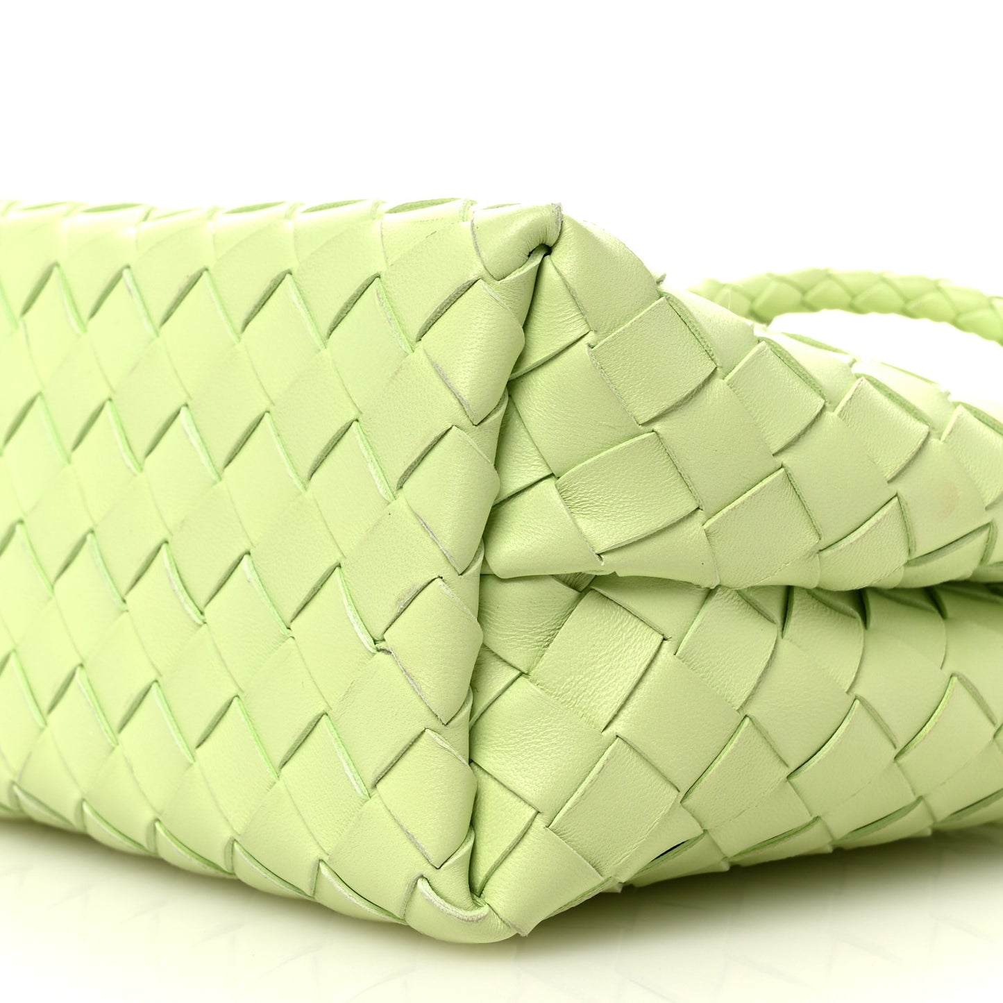 Nappa Intrecciato Small Andiamo Shoulder Bag Fennel