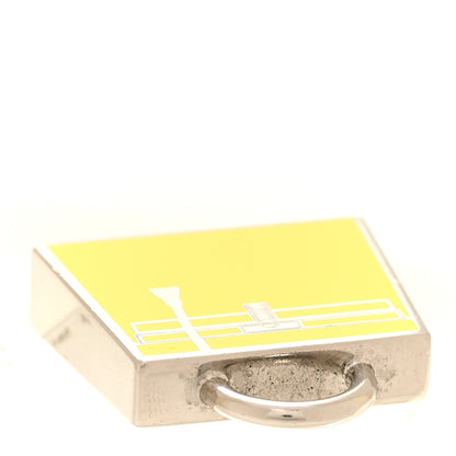 Hermes Metal Lacquered Permabrass Kelly Curiosite Charm Lime 4 of 5