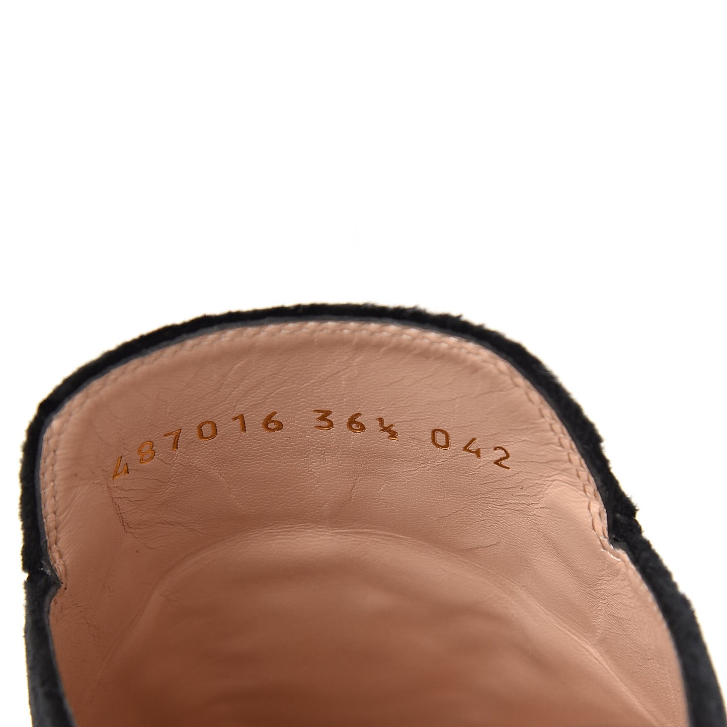 Velvet Frog Embroidered Womens Princetown Slippers 36.5 Black