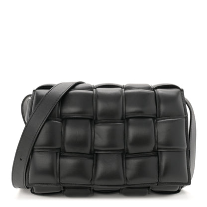 Bottega Veneta Nappa Maxi Intreccio Padded Cassette Crossbody Bag Black 1 of 10