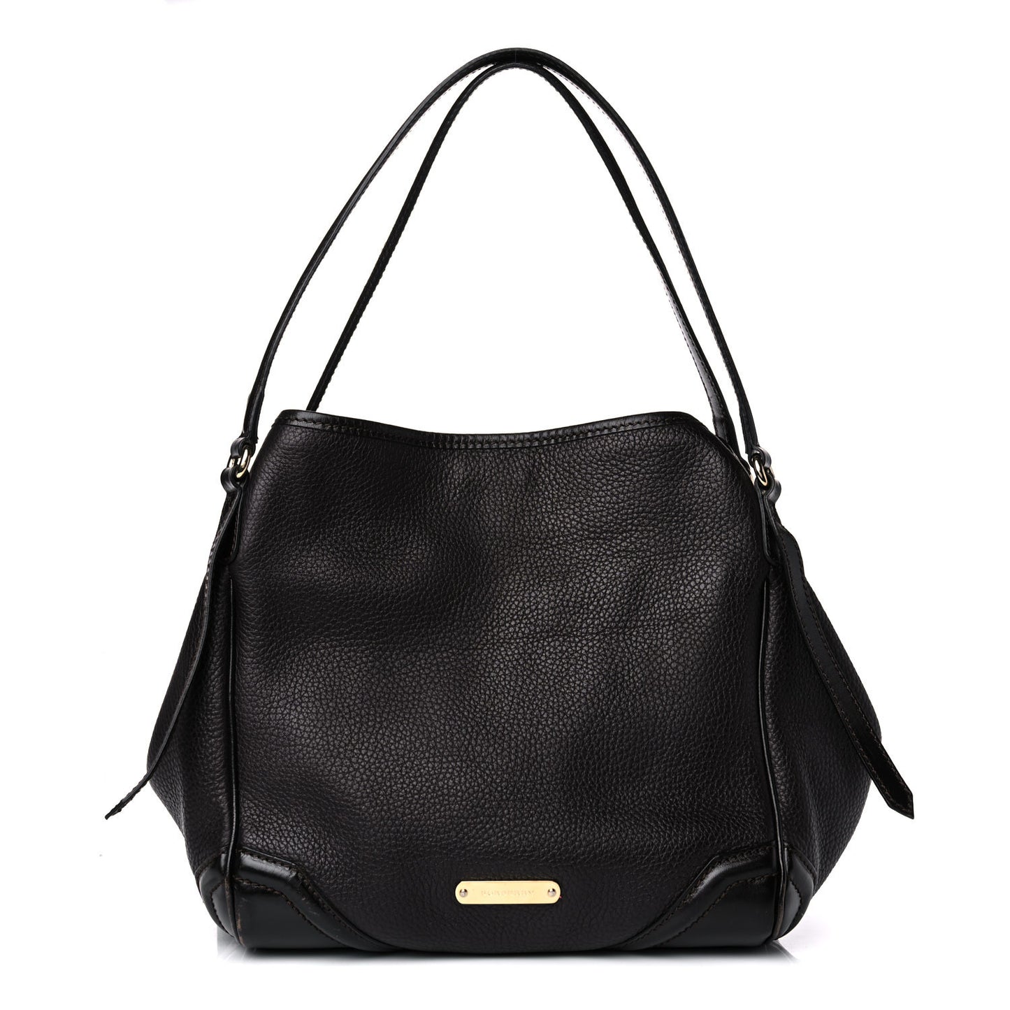 Grainy Calfskin Small Canterbury Tote Dark Chocolate