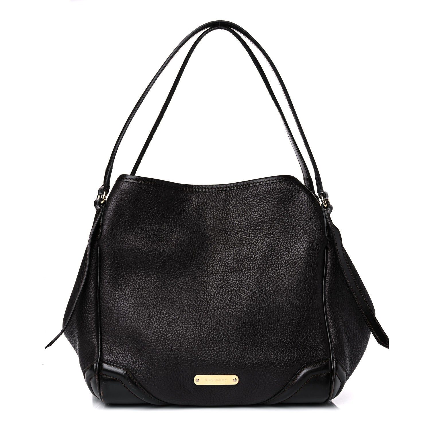 Burberry Grainy Calfskin Small Canterbury Tote Dark Chocolate 1 of 21