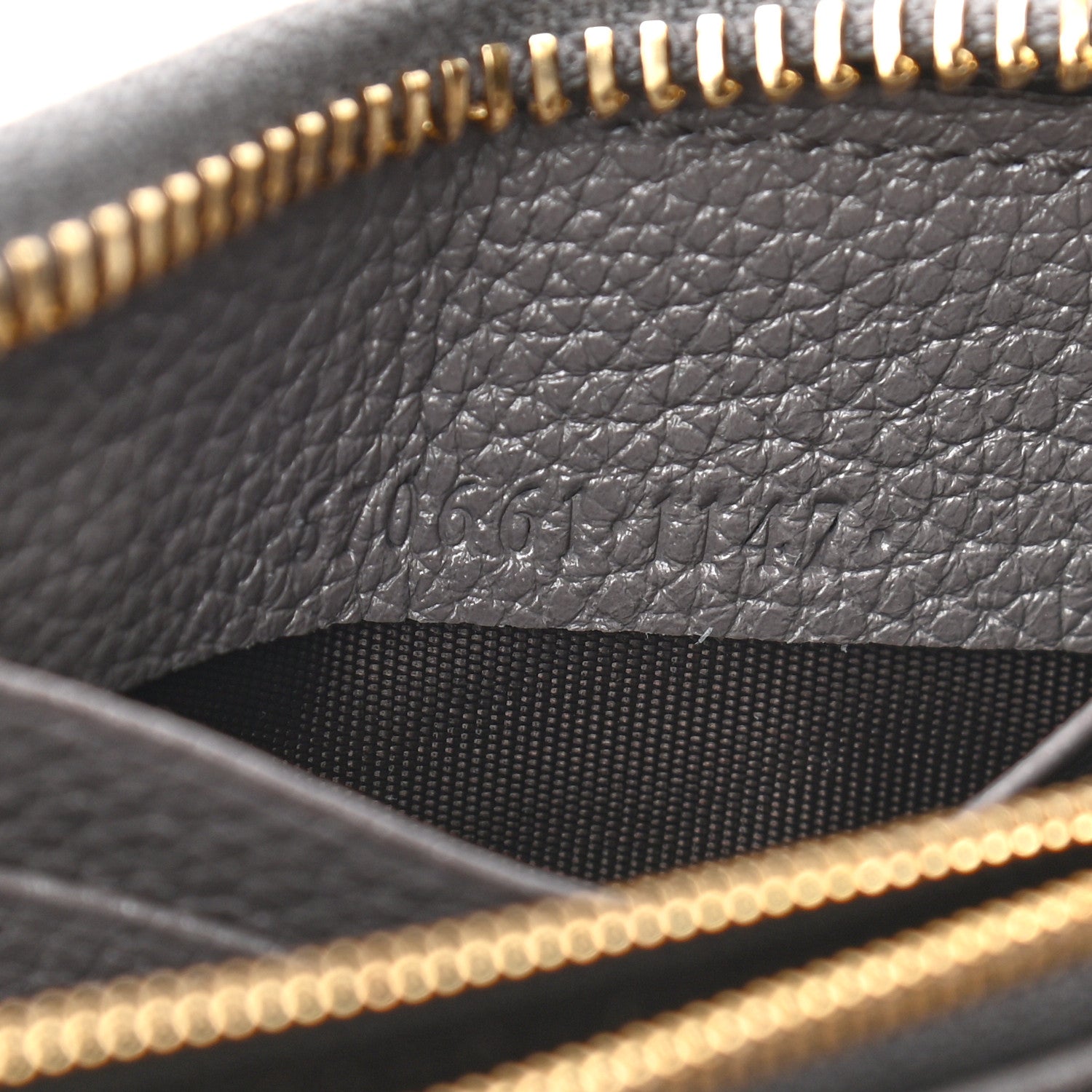 Gucci Grainy Calfskin Zumi Zip Around Wallet Dusty Grey 7 of 7